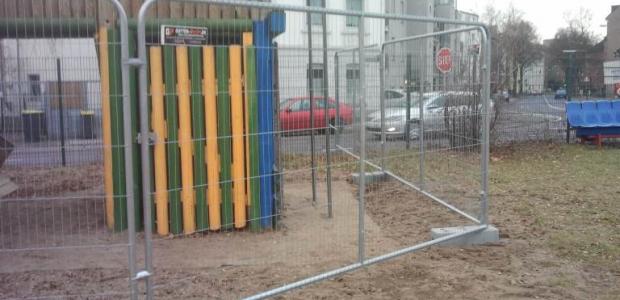 Bauzaun mieten in Düren z.B. zur Sicherung eines Spielplatzes | Gitter